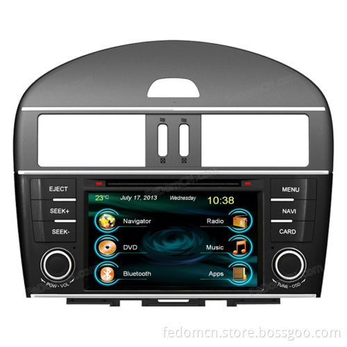 Touch Screen Car DVD Player for Nissan Tiida GPS Navigation System